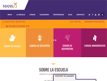 Tablet Screenshot of escuelamans.com
